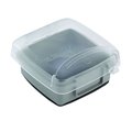 Intermatic Electrical Box Cover, 2 Gang, UV Stabilized Polycarbonate WP5225C